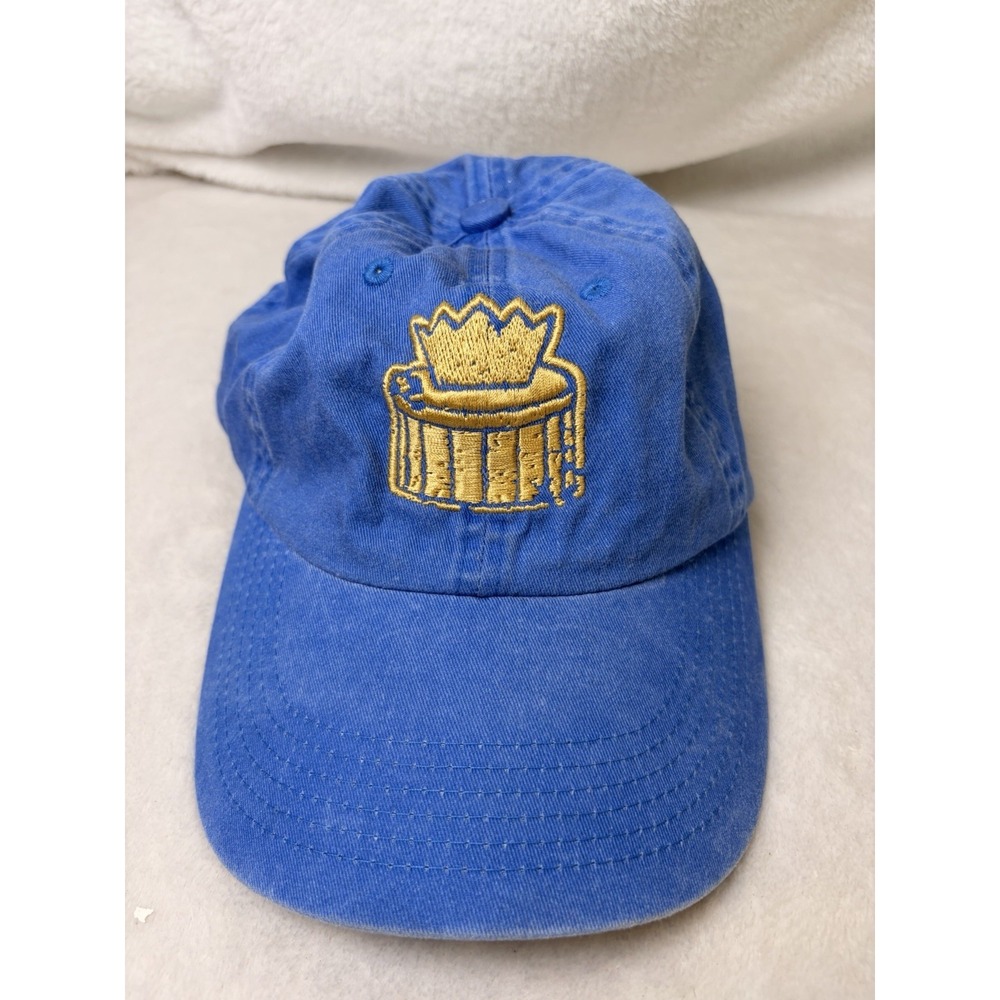 2020 Port Authority Blue Cotton Baseball Cap Hat Gold Crown Drum Embroidery GUC